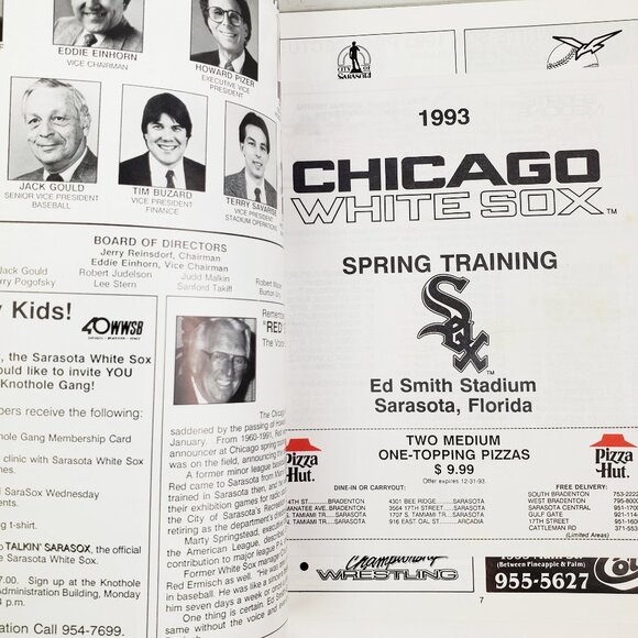 Chicago White Sox Vintage 1993 Spring Training Souvenir Program MLB Unread - Picture 5 of 11